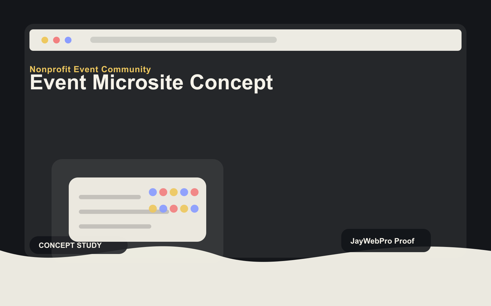 Event Microsite Concept